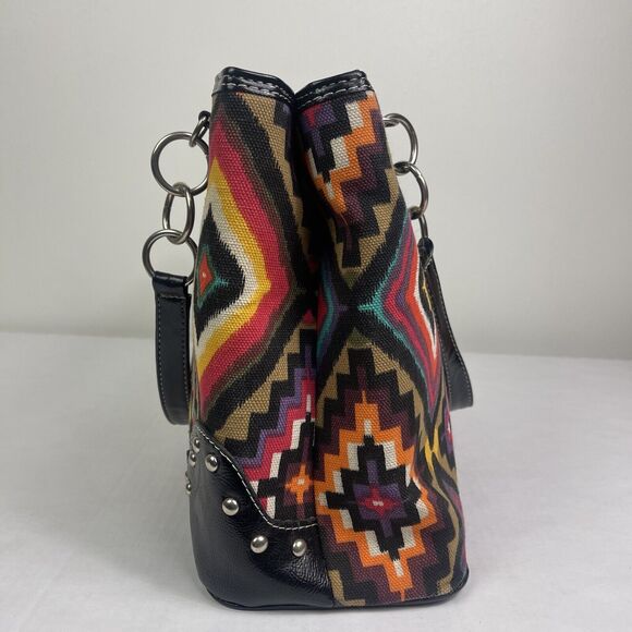 Cleto Concealed Carry Purse Shoulder Bag Protection Aztec Geometric Boho Artsy - Picture 8 of 13